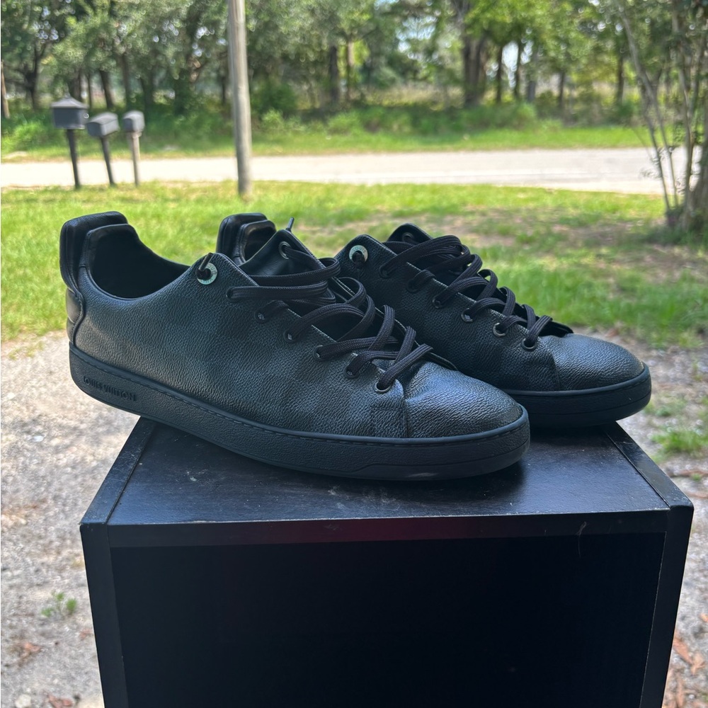 Louis Vuitton Black Sneakers Minimalist Design